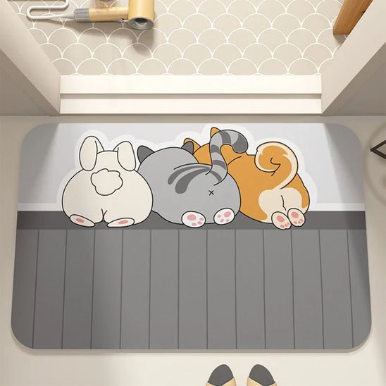 tapis de bain animaux