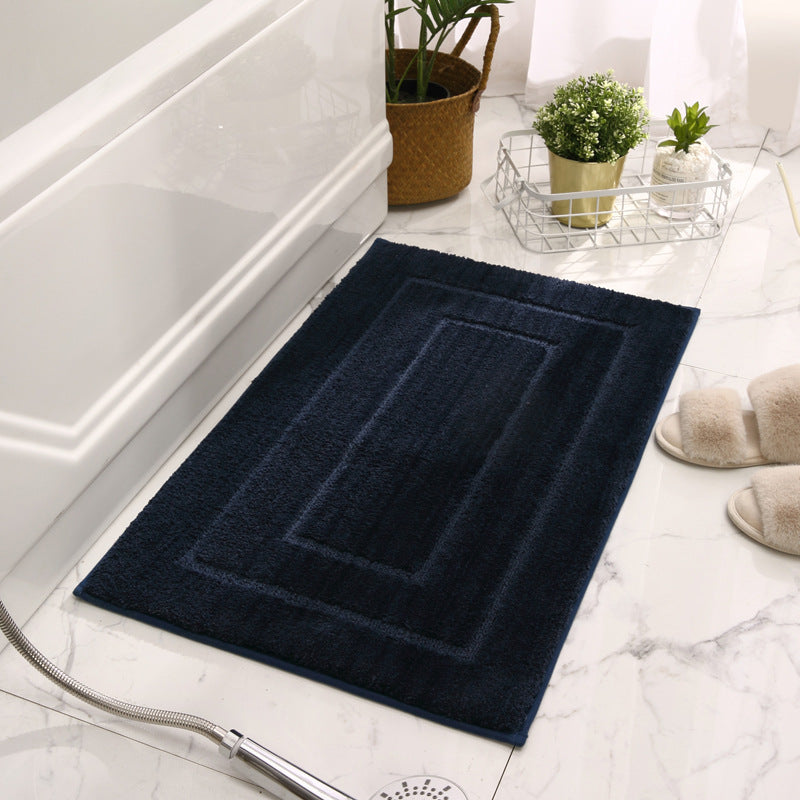 tapis de bain bleu marine
