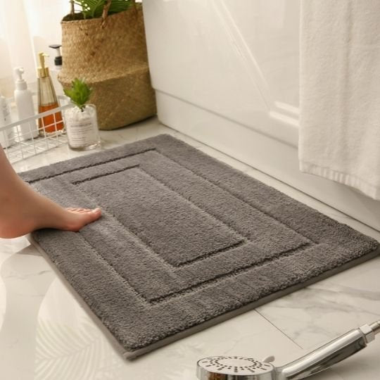 tapis de bain en fourrure
