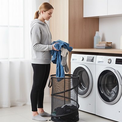 Panier à linge pliable | Compact - La Maison D'Amour