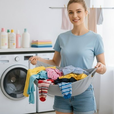Panier à linge pliable | Gain de place design - La Maison D'Amour