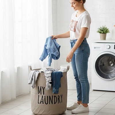 Panier à linge | Pliable Pratique - La Maison D'Amour