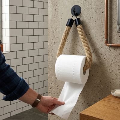 Porte papier toilette mural | Design Pratique - La Maison D'Amour