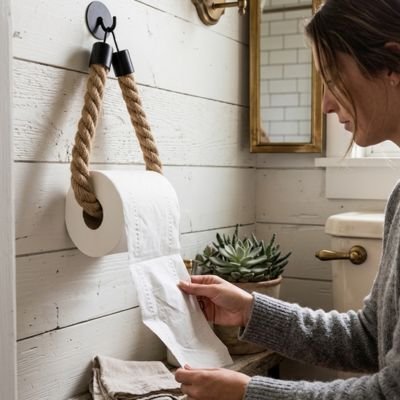 Porte papier toilette mural | Design Pratique - La Maison D'Amour