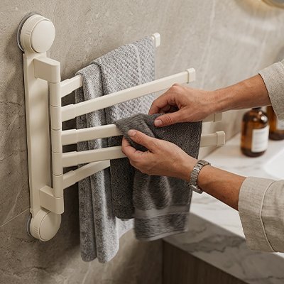 Porte serviette mural | Élégant et Pratique - La Maison D'Amour