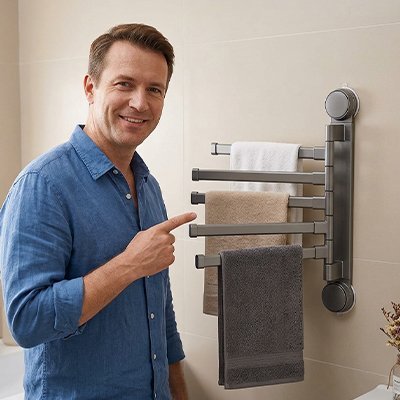 Porte serviette mural | Élégant et Pratique - La Maison D'Amour