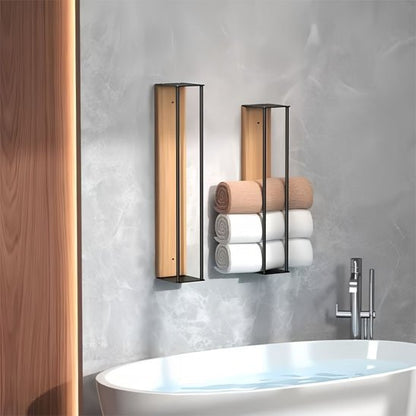 Porte serviette mural salle de bain | Épurée - La Maison D'Amour