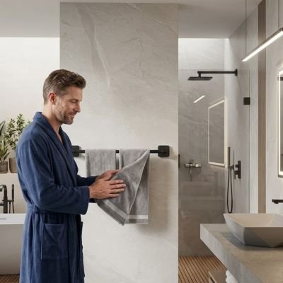 Porte serviettes murale | Design Compact - La Maison D'Amour