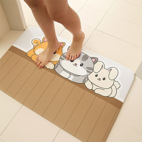 Tapis de bain antidérapant | Kawaii Animals - La Maison D'Amour