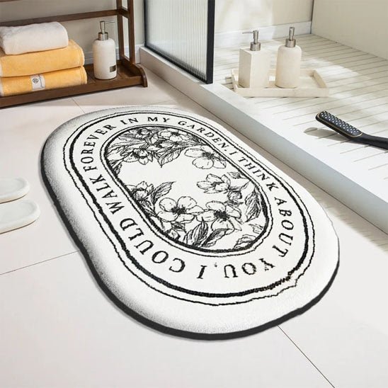 Tapis de bain | Floral Antidérapant - La Maison D'Amour