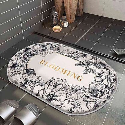 Tapis de bain | Floral Antidérapant - La Maison D'Amour