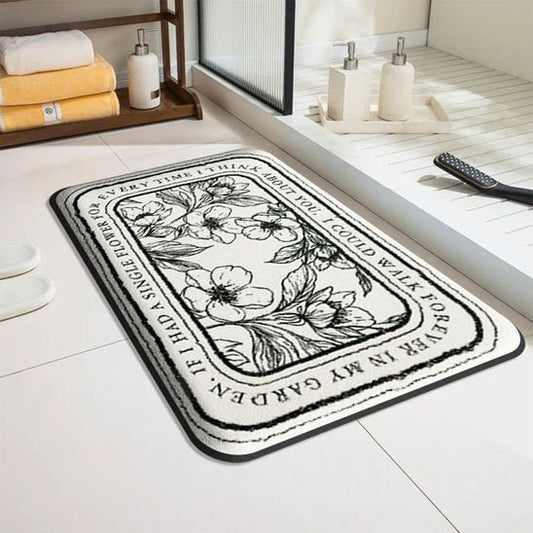Tapis de bain | Floral Antidérapant - La Maison D'Amour