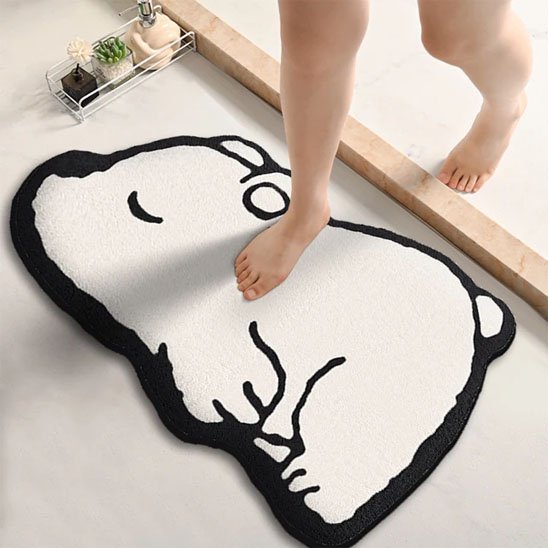 tapis de salle de bain animaux