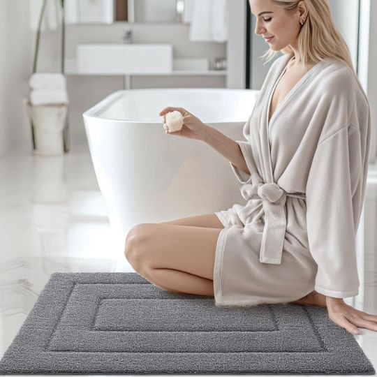 tapis salle de bain doux